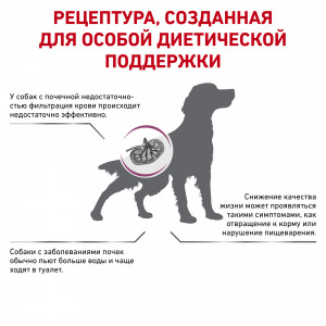 Royal Canin Renal RF 14 Canine Корм сухой диетический для взрослых собак для поддержания функции почек, 14 кг