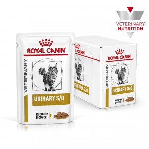 Royal Canin Urinary S/O Корм диетический для кошек при мочекаменной болезни, соус, 0,085 кг