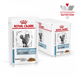Royal Canin Sensitivity Control Canine Duck&Rice Корм сухой диетический для кошек при пищевой аллергии, соус, 85г