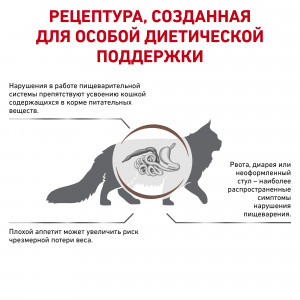 Royal Canin Gastrointestinal Корм сухой диетический для взрослых кошек при расстройствах пищеварения, 0,4 кг
