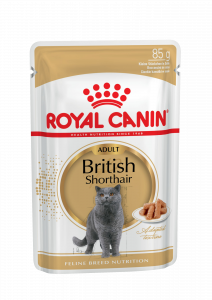 Royal Canin British Shorthair Adult Корм консервированный для взрослых британских короткошерстных кошек,соус, 85г
