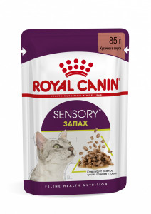 Корм консервированный полнорационный Royal Canin для взрослых кошек (в возрасте от 1 года до 7 лет), стимулирующий обонятельные рецепторы, кусочки в соусе