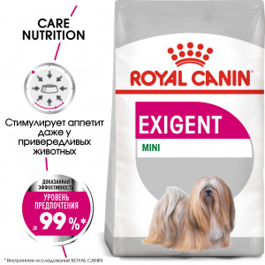 Royal Canin Mini Exigent Корм сухой для взрослых собак мелких размеров, привередливых в питании, 1 кг