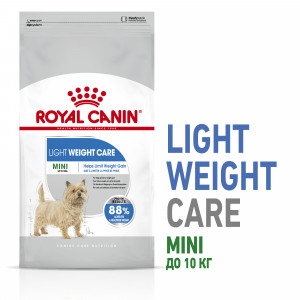 Royal Canin Mini Light Weight Care Корм сухой для взрослых собак мелких размеров, склонных к набору лишнего веса, 1 кг
