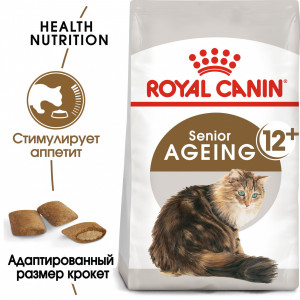 Royal Canin Ageing 12+ Корм сухой сбалансированный для стареющих кошек от 12 лет, 4 кг
