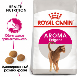 Royal Canin Aroma Exigent Корм сухой сбалансированный для привередливых взрослых кошек от 1 года, 2 кг