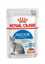 Royal Canin Indoor Sterilized Корм консервированный для взрослых кошек, постоянно живущих в помещении, соус, 85г