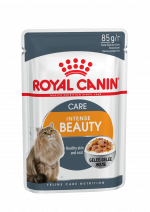 Royal Canin Intense Beauty Корм консервированный для взрослых кошек в желе, 85г