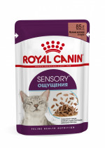 Корм консервированный полнорационный Royal Canin для взрослых кошек (в возрасте от 1 года до 7 лет), стимулирующий рецепторы ротовой полости, мелкие кусочки в соусе